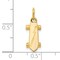 10K Yellow Gold 3D Skateboard Charm Skating Sports Jewerly 20mm x 8mm